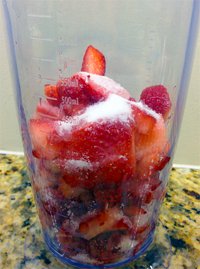 Diced Strawberries
