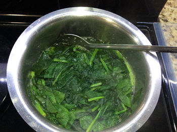 Blanched Spinach