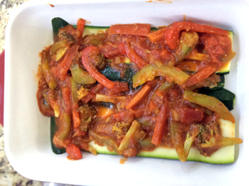 Layer Marinara & Vegetables