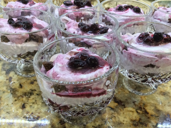 Blueberry Brownie Dessert