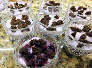 Brownie Cream Layering