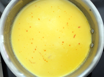 Saffron Ice Cream Base