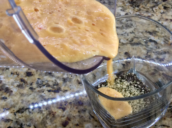 Chia Hemp Seeds Peach Smoothie