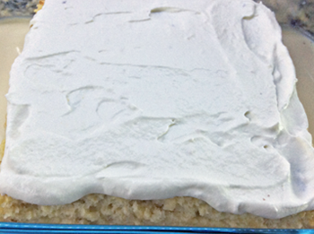 Tres Leches with Cream Berry Sauce