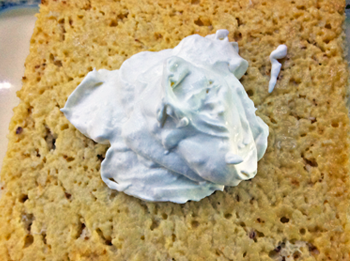 Whipped Cream over Tres Leches